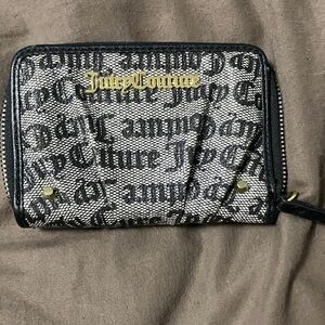 Juicy Couture Black and White Logo Wallet